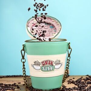 Friends Central Perk To-Go Coffee Cup Figural Scented Crossbody Bag NWT